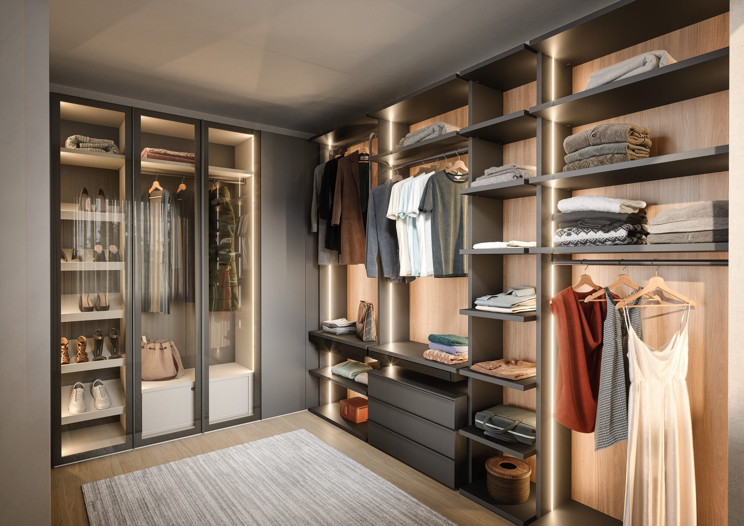 Inloopkast in slaapkamer - De Kastenmaker